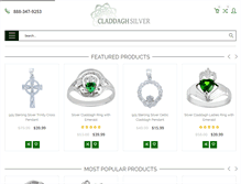 Tablet Screenshot of claddaghsilver.com